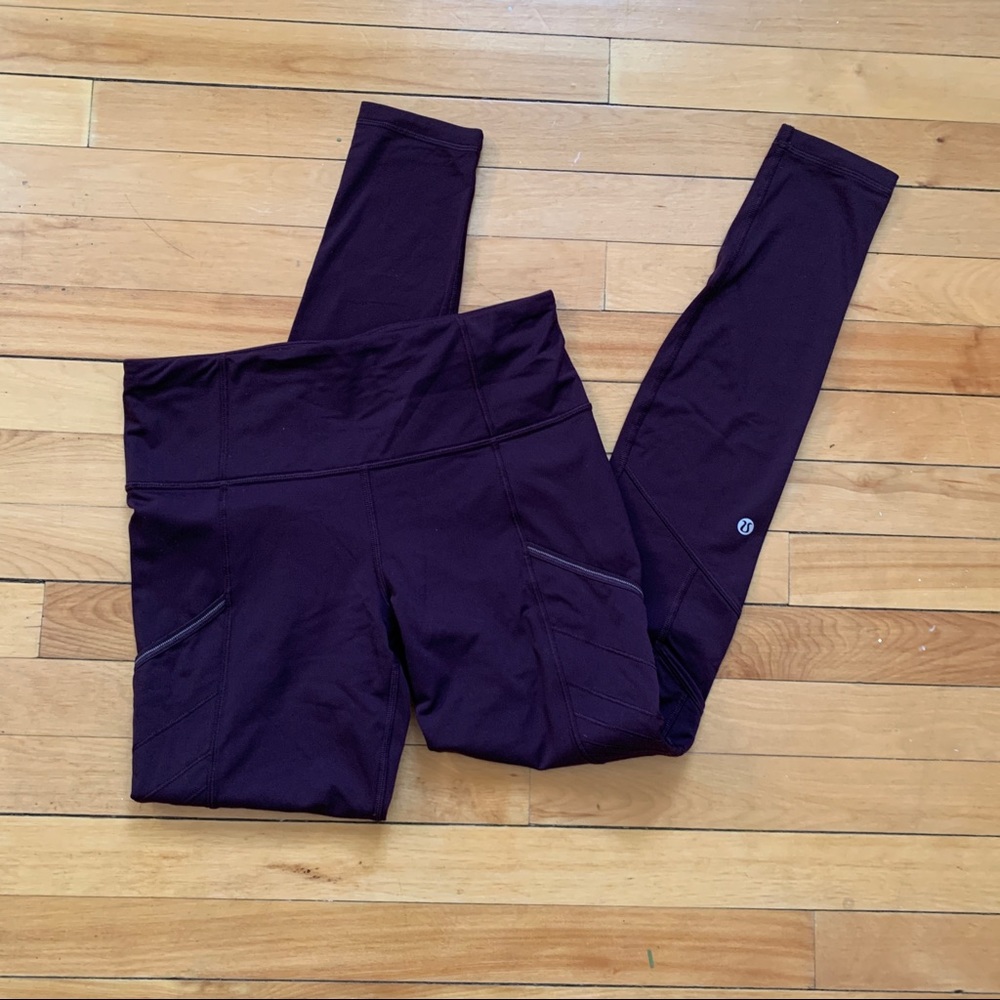Luluemon Dark Adobe/ Purple Leggings Size 6